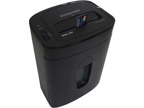 TRITURADORA DE PAPEL ROYAL 126X, 12 HOJAS CORTE CRUZADO, TRITURA GRAPAS Y TC. (95001G)