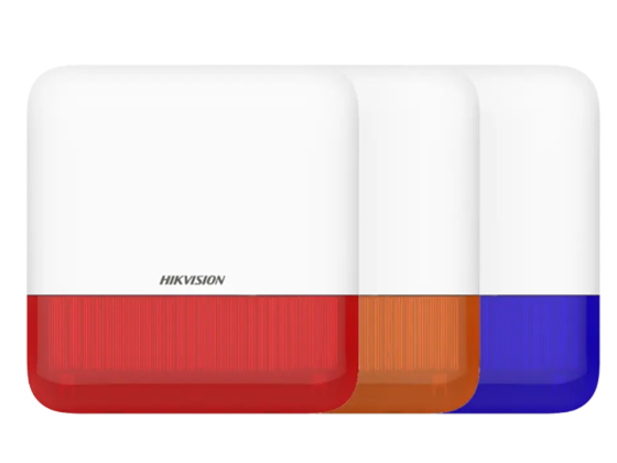 SIRENA INALAMBRICA PARA EXTERIOR HIKVISION, IP65, ROJA, AX PRO