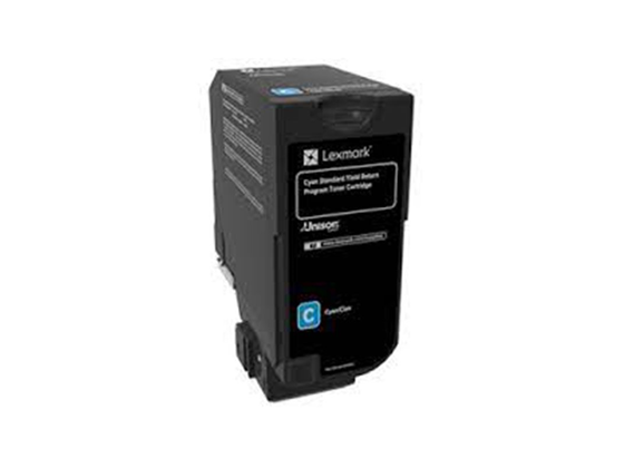 TONER LEXMARK 74C0SCG, CYAN, 7000 PAGINAS, PARA IMPRESORAS CS720DE, LEXMARK CS725DE, LEXMARK CX725DE