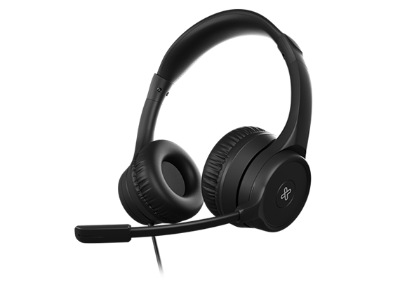 AUDIFONO CON MICROFONO KLIPX KLEARCOM USB, ESTEREO, CONTROL DE VOLUMEN (KCH-510)