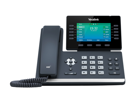 TELEFONO IP YEALINK SIP-T54W, PANTALLA 3.7", 10 LINEAS, 16 SIP