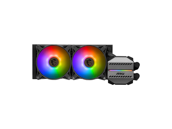 ABANICO PARA CPU MSI SERIE MAG CORELIQUID M240 ALL-IN-ONE LIQUID CPU COOLER 240MM, RADIADOR 12 VIAS, 2*120MM ARGB, COMPATIBLE CON INTEL LGA 1700, AMD5, AMD4.