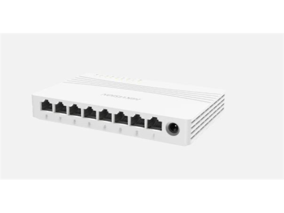 SWITCH 8 HIKVISION, NO ADMINISTRABLE, 8 PUERTOS ETHERNET DE 10/100/1000 MBPS GIGABIT.