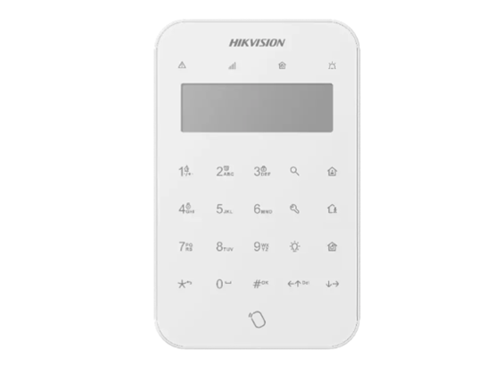 TECLADO INALAMBRICO CON PANTALLA LCD HIKVISION PARA ARMADO Y DESARMADO, AX PRO