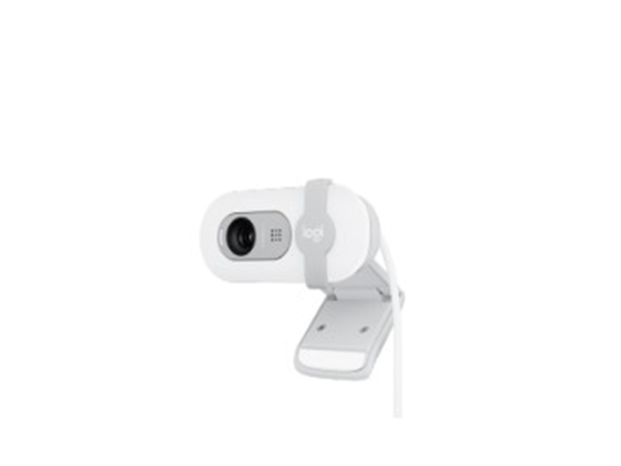 CAMARA WEB LOGITECH BRIO 100, FHD HASTA 1080P, CONEXION USB-A, TAPA DE PRIVACIDAD, PARA VIDEO CONFERENCIAS, STREAMING Y GRABACION.  COLOR BLANCO. (960-001615)
