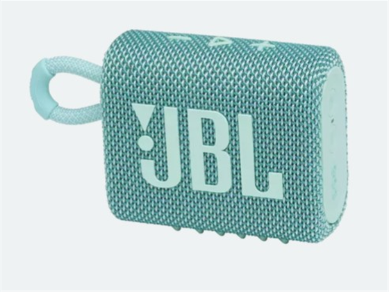 BOCINA JBL GO3 BLUETOOTH 5.1, WATERPROOF IP67 4.2W, 5 HRS AUTONOMIA, COLOR TURQUESA (GO3TEAL).