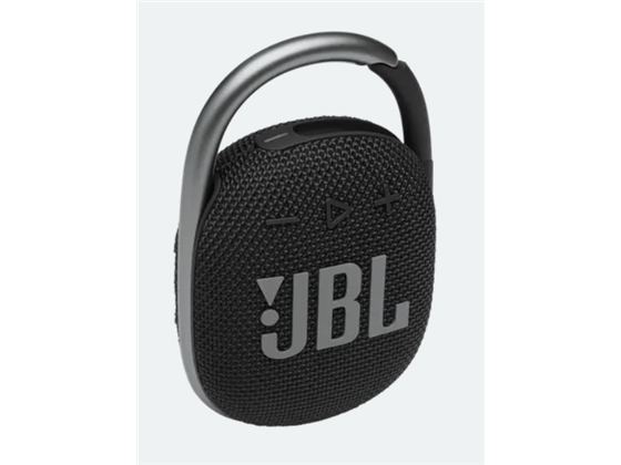 BOCINA JBL CLIP 4 BLUETOOTH 5.1, WATERPROOF IP67, CLIP DE AGARRE, 5W, ?85 DB 10 HRS AUTONOMIA, COLOR NEGRO (JBLCLIP4BLKAM).