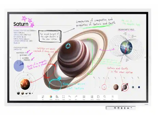 MONITOR SAMSUNG 65", FLIP INTERACTIVE PRO, 60HZ, 4K UHD (3,840 X 2160), 350NITS, 8MS,  32GB, 1HDMI, 2 USB-C, 1 DP  IN, 2XRS232 IN. RJ45 IN, BT, WIFI,  TECNOLOGÍA TOUCHINGLASS. (LH65WM)