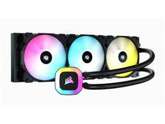 ABANICO PARA CPU CORSAIR, HYDRO H150 RGB (LIQUID COOLING) 360MM, LED RGB, COMPATIBLE CON LOS INTEL 1700, 1200, 1150, 1151, 1155, 1156, 1366, 2011, 2066AMD AM5, AM4 (CW-9060054-WW)