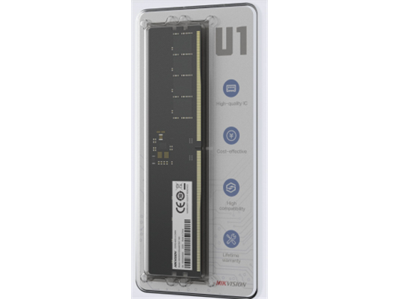 MEMORIA 16GB (1RX16GB) HIKVISION, P/DESKTOP, 4800MT/S, DDR5, U1 RTL GAMING, PC4-38400, CL40 DIMM 288-PIN 1.1 RET