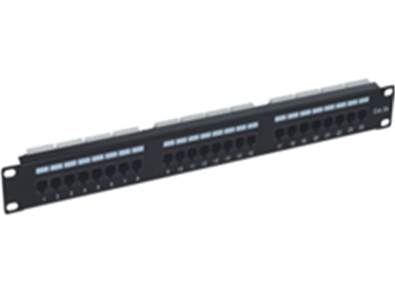 PATCH PANEL CLICK CAM DE 24 PUERTOS, CAT5E, 1U