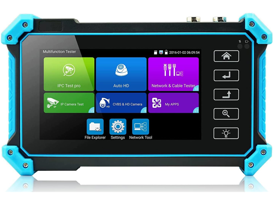 PROBADOR DE CAMARA IP UNILOOK IPC-5200, 5 EN 1, 8MP, AHD,CVI, TVI, CVBS, PROBADOR SOPORTE POE PTZ WIFI RS485 HDMI, VGA ENTRADA DC12V SALIDA