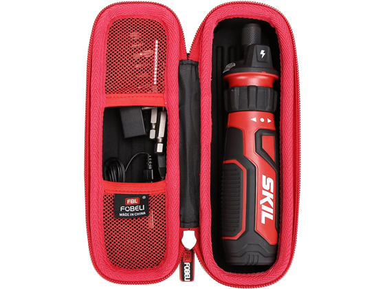 COVER FBLFOBELI PARA DESTORNILLADOR INALÁMBRICO RECARGABLE SKIL DE 4V SD561201, ROJO