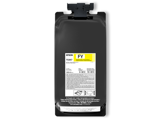 BOLSA DE TINTA EPSON ULTRACHROME T53K720 AMARILLO FLUORESCENTE PACK 2 BOLSAS DE 1600ML.