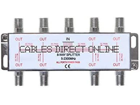 DIVISOR DE ANTENA COAXIAL BIDIRECCIONAL DE 6 VÍAS 5-2300 MHZ PARA RG6 RG59 CABLE COAXIAL SATÉLITE HDTV (6 PUERTOS)
