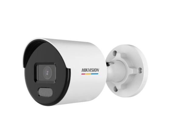 CAMARA DE VIGILANCIA HIKVISION, COLORVU, IP, BULLET, 2MP, 30 MTS, IP67, MICROFONO.