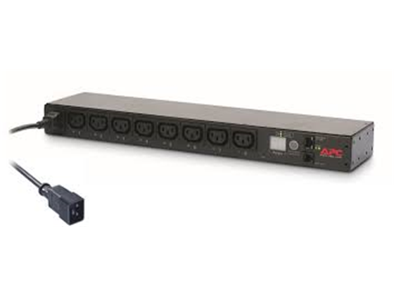 RACK PDU APC PARA CONEXION TIPO REGLETA, SWITCHED RACK PDU, 8 SALIDAS (C13), 230V 16A OR 3.3KW 208V 16A,(AP7921B)