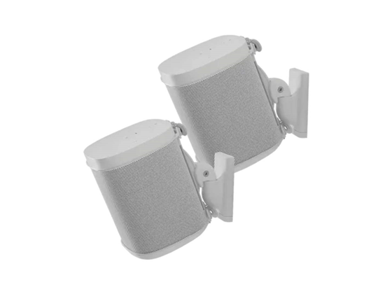 SOPORTE DE PARED PARA SPEAKER WIRELESS SANUS (1 PAR), GIRATORIO E INCLINABLE, COMPATIBLE CON SONOS ONE, SONOS ONE SL, PLAY:1 Y PLAY:3, WHITE (WSWM22-W1)