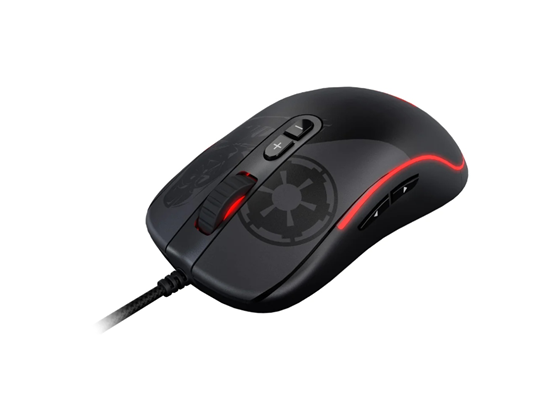 MOUSE PRIMUS DARTH VADER GLADIUS 12400T, OPTICO USB, 8 BOTONES, VELOCIDAD AJUSTABLE ENTRE 800 A 12400 DPI, COLORES RGB AJUSTABLE CON SOFTWARE (PMO-S203DV)