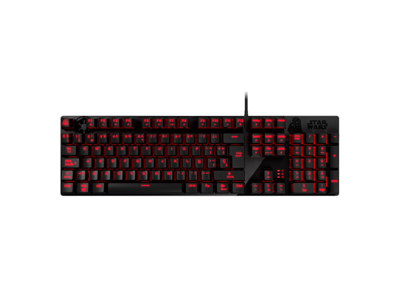 TECLADO PRIMUS DARTH VADER BALLISTA90T GAMING, USB, CON ILUMINACION CONFIGURABLE, 20 ESCENARIOS DISTINTOS DE LUCES, TECLAS PROGRAMABLES POR SOFTWARE, COLORES PREDETERMINADOS VIA SOFTWARE, ESPAÑOL (PKS-S092DV-S)