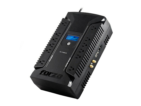 UPS FORZA HT-750LCD 750VA - 450 WATTS 12 ENTRADAS + 2 USB-A, 120V - PANTALLA LCD - (HT-750LCD)