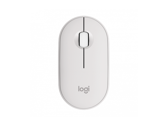 MOUSE LOGITECH M350S PEBBLE  INALAMBRICO OPTICO COLOR (OFF-WHITE) BLUETOOTH - LA BATERÍA PUEDE DURAR HASTA UN AÑO SIN CAMBIARLA.