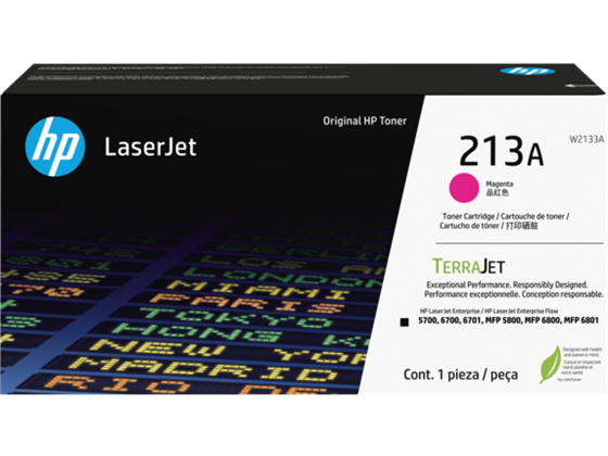 TONER HP 213A - W2133A - MAGENTA - 3,000 PAGINAS - PARA LASERJET 5700, 6700, 6701, MFP 5800, MFP 6800, MFP 6801