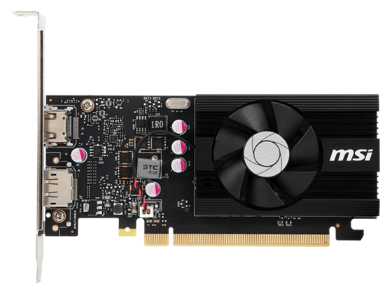 TARJETA DE VIDEO MSI GEFORCE GT 1030 4GB GDDR4 PCI EXPRESS 3.0 X16 (USES X4) ATX VIDEO CARD GT 1030 4GD4 LP OC