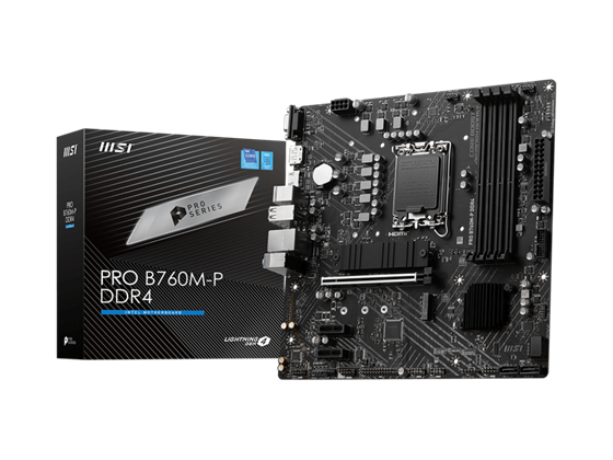 MB MSI PRO B760M-P DDR4 LGA 1700 INTEL B760 SATA 6GB/S MICRO ATX