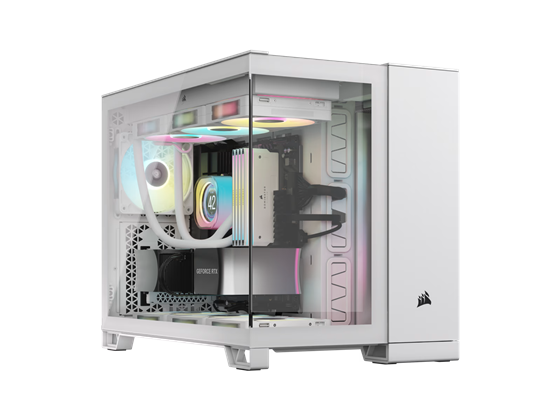CASE CORSAIR 2500X MID TOWER DUAL CHAMBER, SOPORTA MOTHERBOARD MATX & MITX, BLANCO, USB-A 3.2 GEN 1 X2, USB-C GEN 2 AUDIO IN / OUT, 2X 2.5" SSDS - 2X 3.5" HDDS, PANEL LATERAL Y TOPE EN CRISTAL TEMPLADO, SOPORTA POWER SUPPLY ATX (CC-9011266-WW)