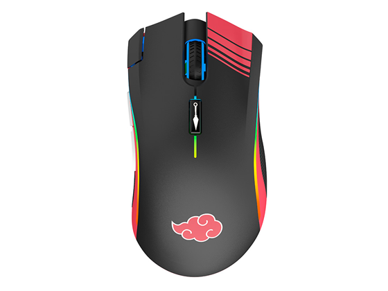 MOUSE NARUTO AKATSUKI MX-200 GAMING, USB, OPTICAL, SCROLL, RGB 7 BOTONES, 10000 DPI, (NA-MS-1002)