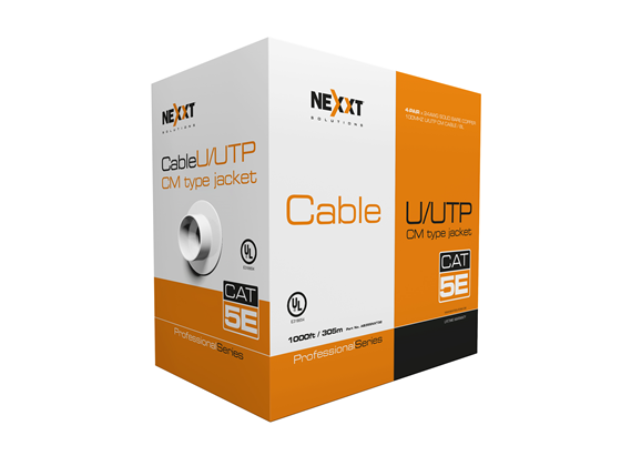 ROLLO DE CABLE UTP CM NEXXT, CAT-5E, 1000 PIES, (AB355NXT32) AZUL