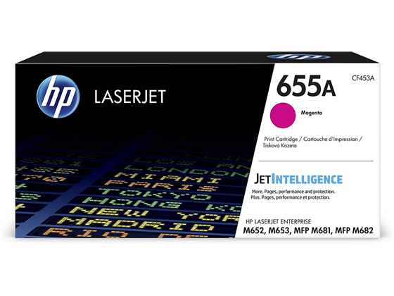 TONER HP 655A - CF453A - MAGENTA - 10,500 PAGINAS - PARA IMPRESORA LASERJET COLOR ENTERPRISE M681DH - M682Z - M652DN - M653DN