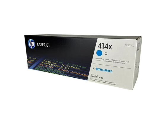 TONER 414X - W2021X - CYAN - ALTO RENDIMIENTO - 6,000 PAGINAS - PARA LASERJET - M454DN - M454DW - M479FDW - M479DW