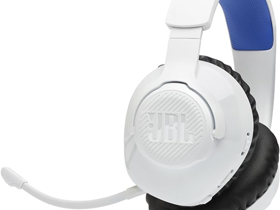 AUDIFONO JBL QUANTUM 360P, CONSOLA INALAMBRICA PARA JUEGOS CON MICROFONO DESMONTABLE, BATERIA CON DURACION DE 22 HORAS, COMODIDAD DE ESPUNA VISCOELASTICA, COMPATIBLE CON PLAYSTATION 5 3D AUDIO.