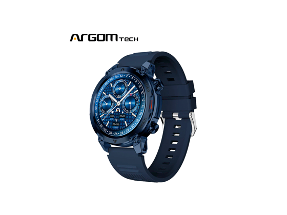 SMARTWATCH  (RELOJ INTELIGENTE) ARGOM, SKEIWATCH C70 - CAJA DE ALUMINIO -  - TOTALMENTE TÁCTIL - IP67 RESISTENTE AL POLVO Y AL AGUA - 7 DÍAS DE DURACIÓN DE LA BATERÍA - LLAMADA TELEFÓNICA BT CON MICRÓFONO INTEGRADO,9. SENSOR DE FRECUENCIA CARDÍACA, MONITOREO DE PRESIÓN ARTERIAL, MONITOREO DEL SUEÑO, MONITOREO DEL ESTRÉS, OXÍGENO, PODÓMETRO, RASTREADOR DE ACTIVIDAD FÍSICA Y MUCHO MÁS. TAMBIÉN PODRÁS ATENDER LLAMADAS.  (ARG-WT-6070BL)