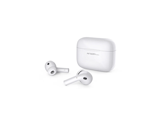 AUDIFONO ARGOM SKEIPODS E71, AURICULARES ESTÉREO INALÁMBRICOS, BT VERSIÓN: 5.0, AURICULARES TWS BT CON SONIDO ESTÉREO DE ALTA DEFINICIÓN, BATERÍA DE AURICULARES: 3.7V / 35MAH BATERÍA DEL ESTUCHE DE CARGA: 3.7V / 400MAH. BLANCO (ARG-HS-5071BL)
