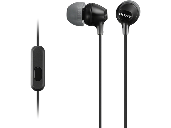 AUDIFONO SONY, IN-EAR, CON MICROFONO, NEGRO