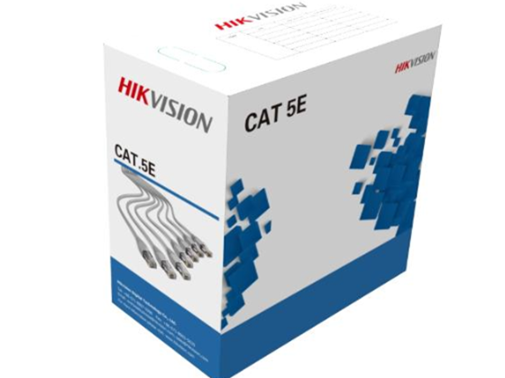 ROLLO DE CABLE UTP HIKVISION CAT5E, (305M) 1000 PIES, CALIBRE: 24 AWG 99% COBRE (GREY)