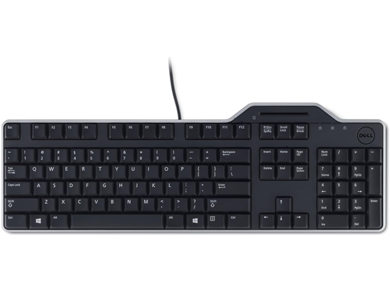 TECLADO DELLSMARTCARD, USB, INGLES, NEGRO