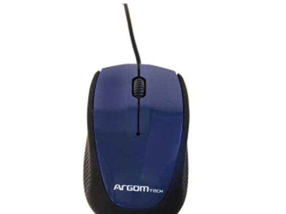 MOUSE ARGOM USB 3D AZUL
