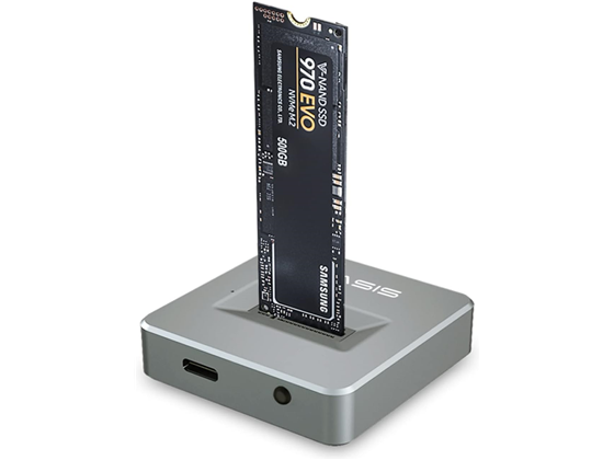 ADAPTADOR M.2 A USB ACASIS, USB 3.2 TYPE-C, 10GBPS, PLATA