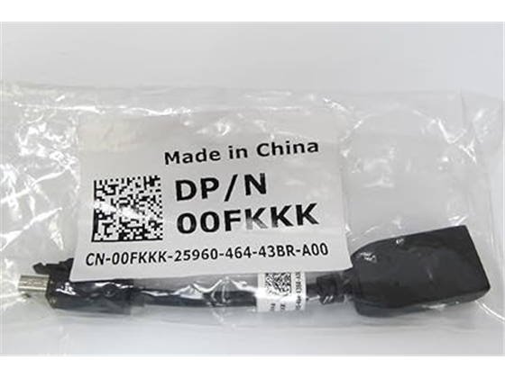 ADAPTADOR DE CABLE DELL DISPLAYPORT A MINI DISPLAYPORT (00FKKK) PARA COMPUTADORA PORTAIL (LAPTOP).