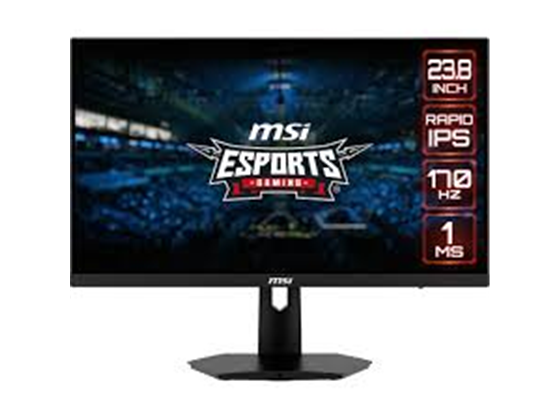 MONITOR MSI G244F E2 24", 2X HDMI, 1X DP,  180 HZ RAPID IPS FHD GAMING MONITOR FREESYNC PREMIUM (AMD ADAPTIVE SYNC) 1920 X 1080.