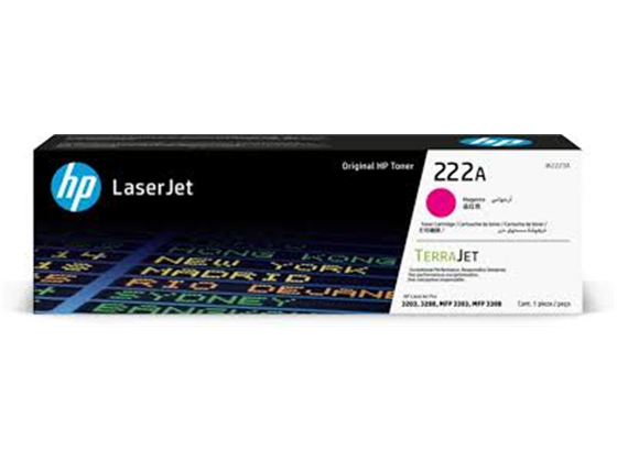 TONER HP 222A - W2223A - MAGENTA - 1,200 PAGINAS - PARA IMPRESORA COLOR LASERJET - 3303SDW, 3303FDW
