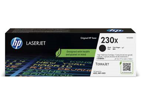 TONER HP - 230X - W2300X - NEGRO - 7,500 PAGINAS - PARA IMPRESORA LASERJET 4201, 4202, 4203, 4301, 4302, 4303