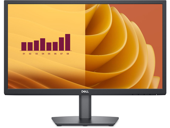 MONITOR DELL 22" (21.5"), E2225H, FULL HD LED MONITOR - 16:9 - VERTICAL ALIGNMENT (VA) - EDGE LED BACKLIGHT - 1920 X 1080 - 16.7 MILLION COLORS - 250 NIT - 5 MS - VGA – DISPLAYPORT.
