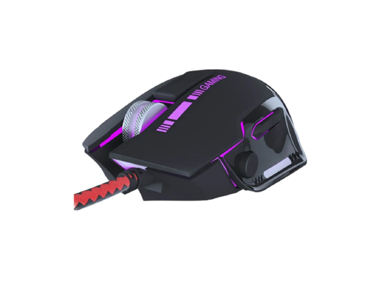 MOUSE XTECH GAMING COMBATIVE, USB, 8 BOTONES, 7200DPI, BLACK, CON LUCES LED (XTM-720)