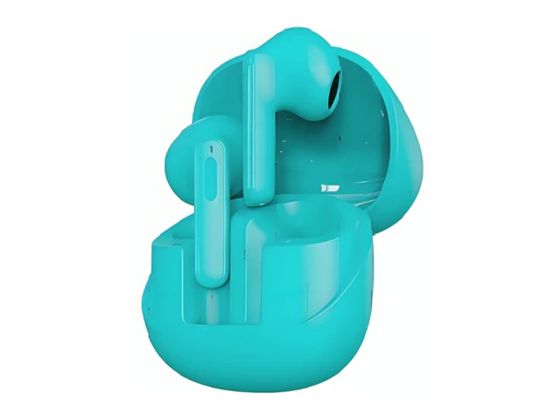 AUDIFONO CON MICROFONO KLIPX TUNEXBUDS, BLUETOOTH 5.0, 20 HORAS DE REPRODUCCION, ESTUCHE CON BATERIA, AQUA (KTE-007AQ)