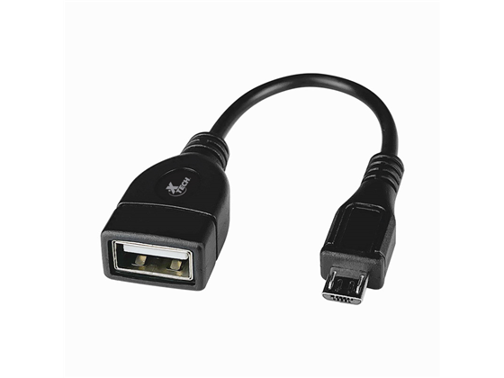 CABLE XTECH MICRO USB A USB-A HEMBRA, PARA CELULARES Y TABLETAS (XTC-368)